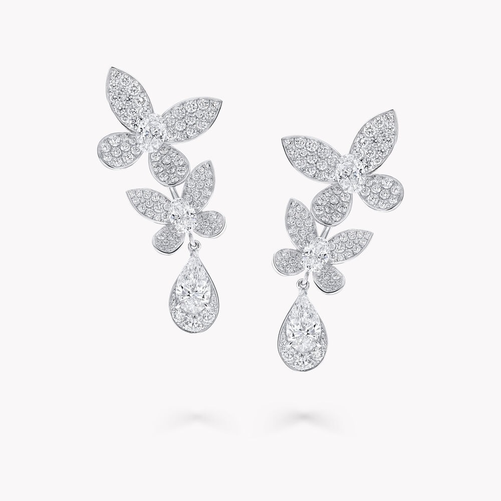 Graff Pavé Butterfly Earrings